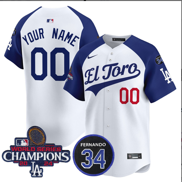 Men MLB Los Angeles Dodgers Custom white 2024 World Series Champions Patch Cooperstown Jersey style 2->women mlb jersey->Women Jersey